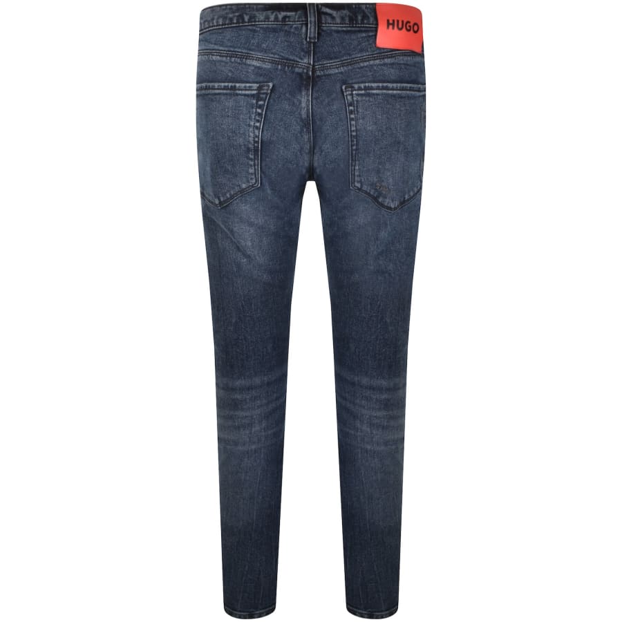 HUGO 734 Extra Slim Jeans Light Wash Navy